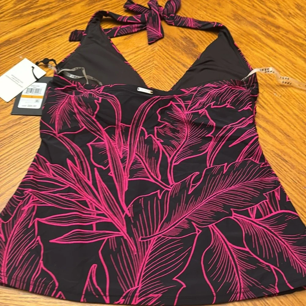 DKNY Women's Standard Triangle Halter Tank Top Bikini Bathing Suit top only - Picture 3 of 7